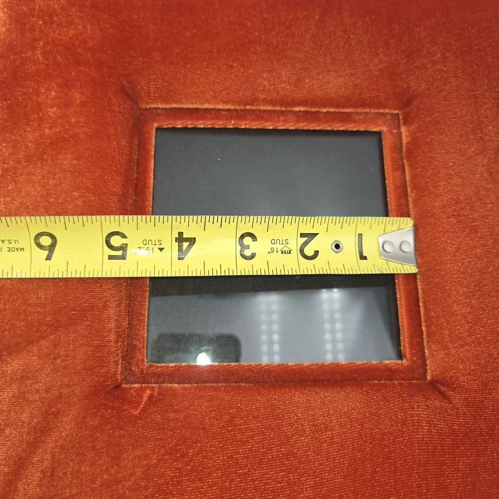 Vintage Orange Velvet Picture Frame 5